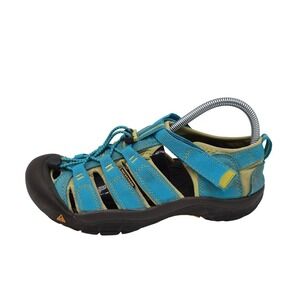 Keen Newport H2 Sandals Mens Size 6 Blue Closed Toe Water Hiking Toe Cap Aqua
